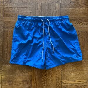Men's bright blue  Ted Baker Swim Shorts with Drawstring size 4